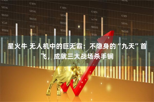 星火牛 无人机中的巨无霸：不隐身的“九天”首飞，成就三大战场杀手锏