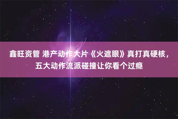鑫旺资管 港产动作大片《火遮眼》真打真硬核，五大动作流派碰撞让你看个过瘾